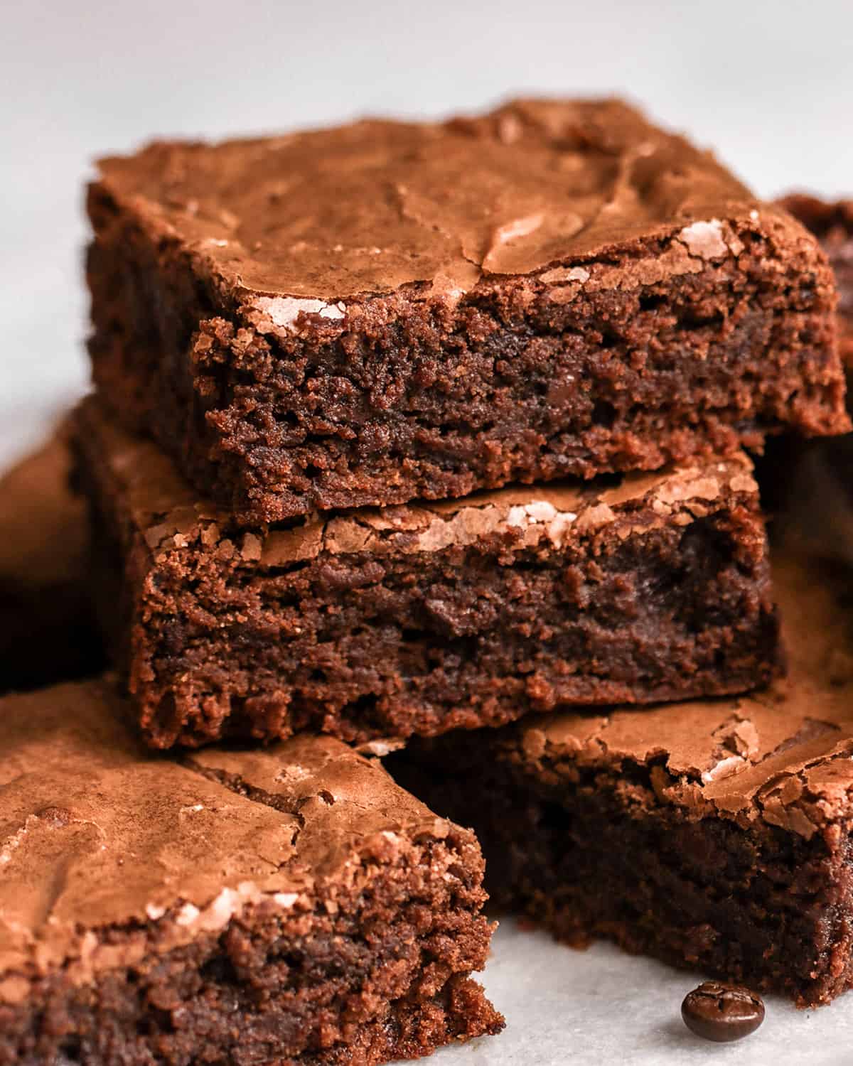 a stack of 4 Coffee Brownies