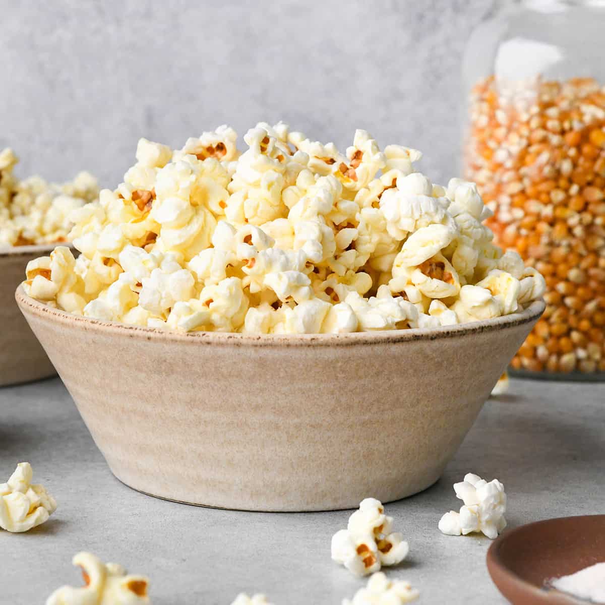 front view of Butter Popcorn in a bowl